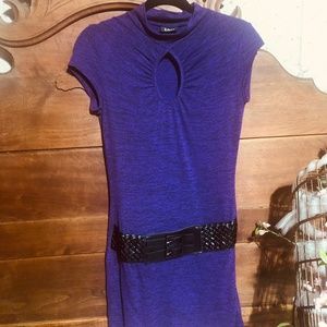 Purple Sweater Dress by Taboo w/ peekaboo cutout fits medium very very sexy